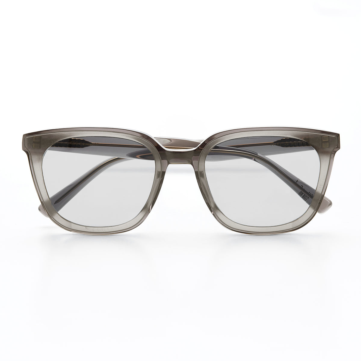 TSS SQUARE-06 CLEAR GRAY FRAME LIGHT GRAY LENS – The Silent Soul