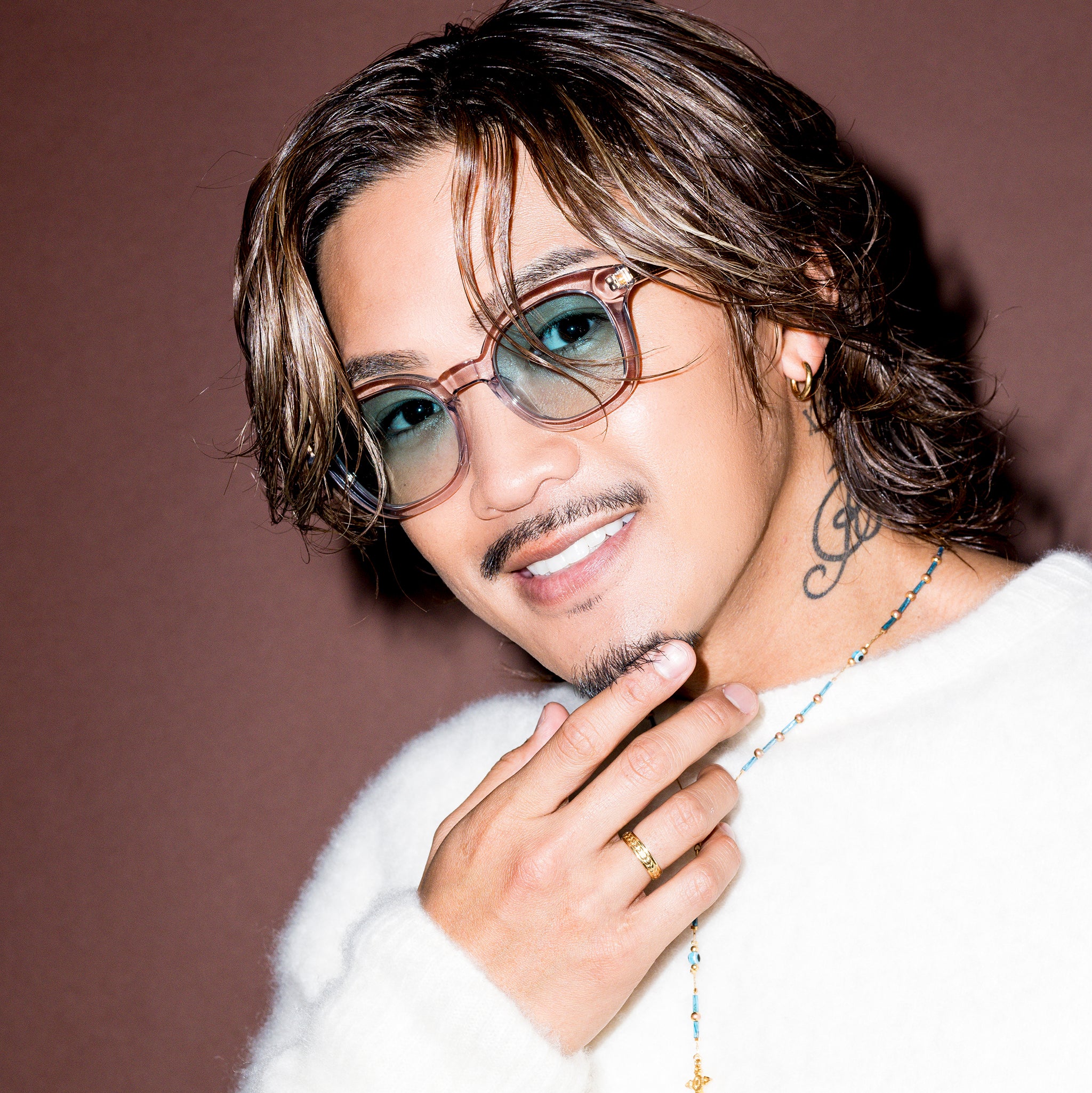 TSS SQUARE CLEAR GRAY FRAME GRADATION BLUE LENS – The Silent Soul