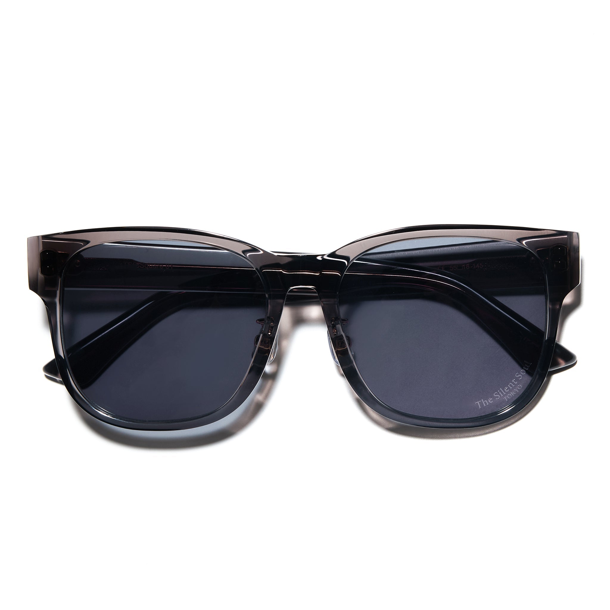 TSS SQUARE-01 CLEAR BLACK FRAME SMOKE LENS – The Silent Soul