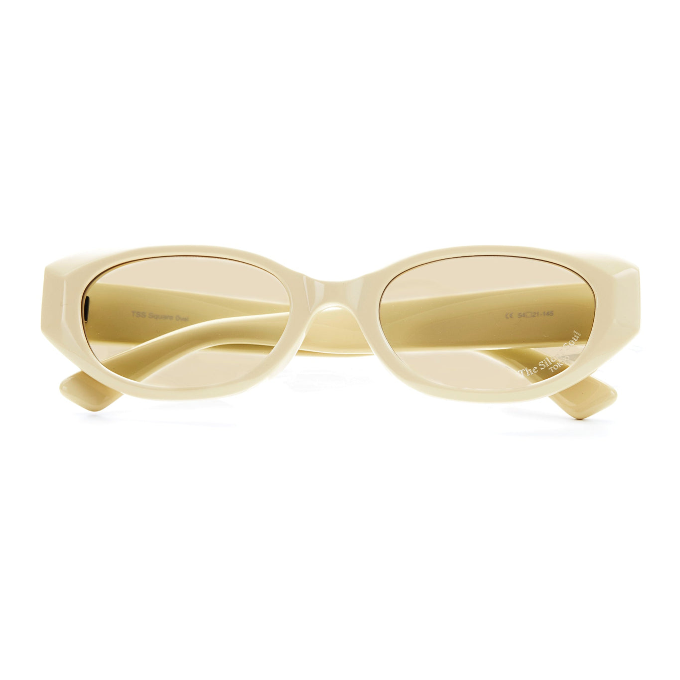 TSS SQUARE OVAL CREAM FRAME YELLOW BROWN LENS – The Silent Soul