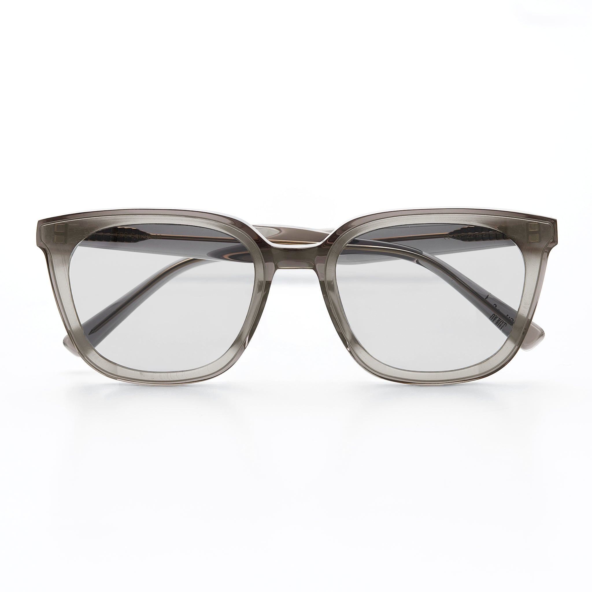 TSS SQUARE-06 CLEAR GRAY FRAME LIGHT GRAY LENS – The Silent Soul