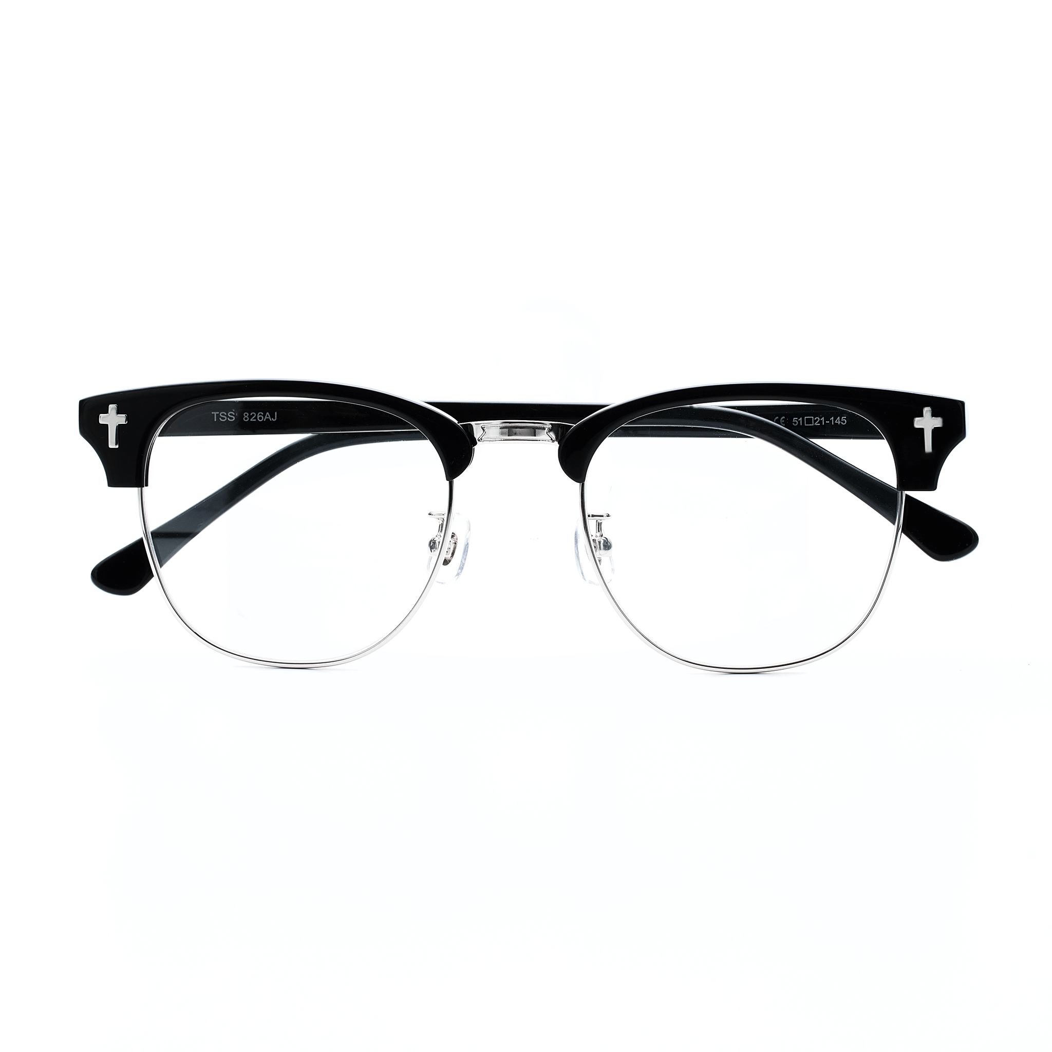 TSS 826AJ BLACK×SILVERMETAL FRAME TRANSITION SMOKE LENS – The
