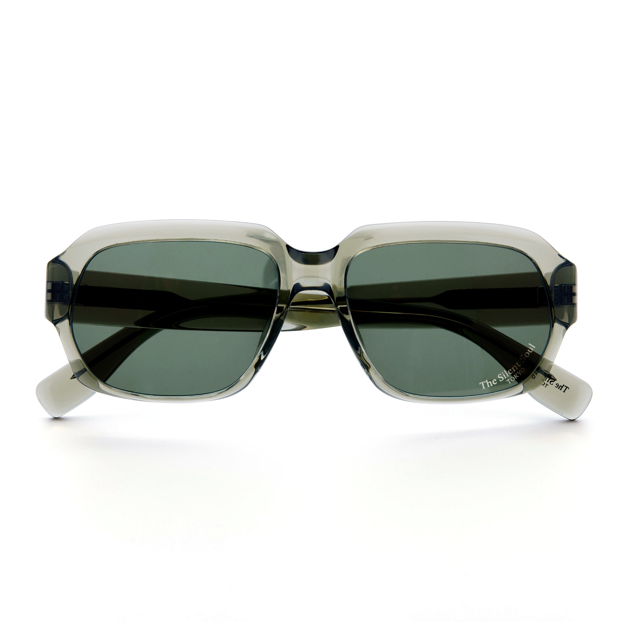 TSS DLH CLEAR KHAKI FRAME GREEN LENS – The Silent Soul